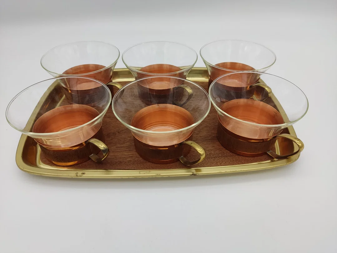 Tee-/Kaffee-Set 6-teilig | Einmaliges Unikat – Bild 3