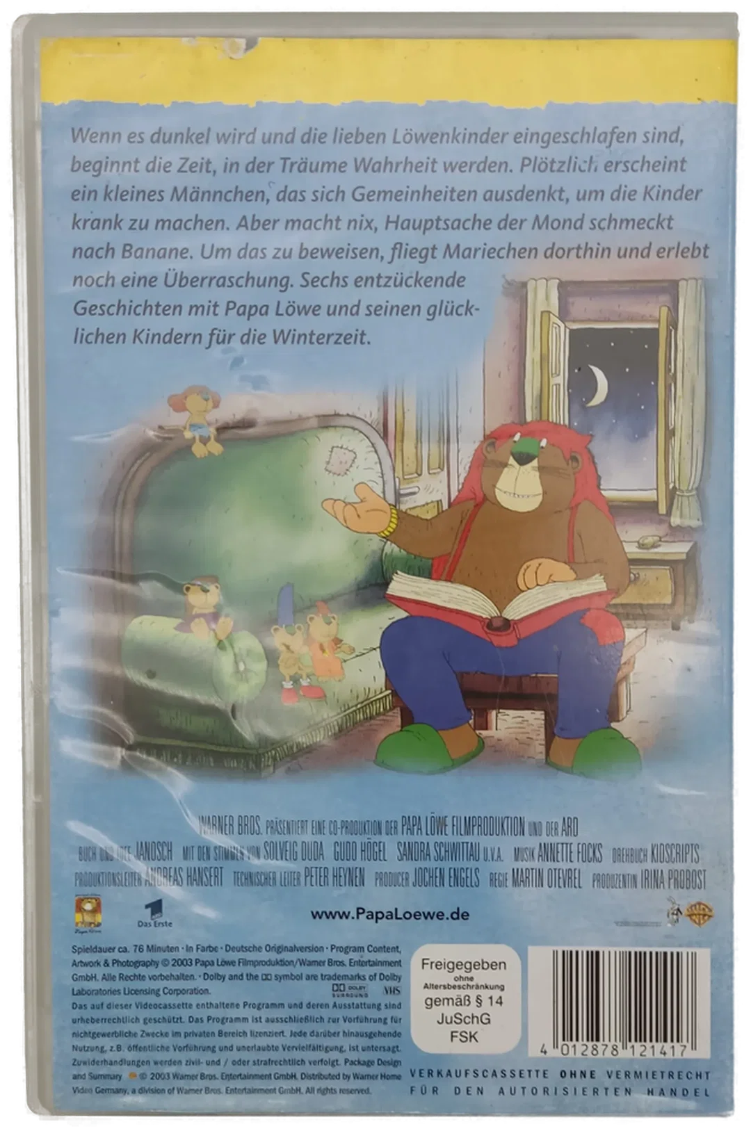 PAPA LÖWE und seine glücklichen Kinder - TIGERENTEN CLUB - Videokassette – Bild 2