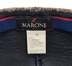 Marone 1881 Schiebermütze, grau/braun -  Gr. 60 - Bild 3