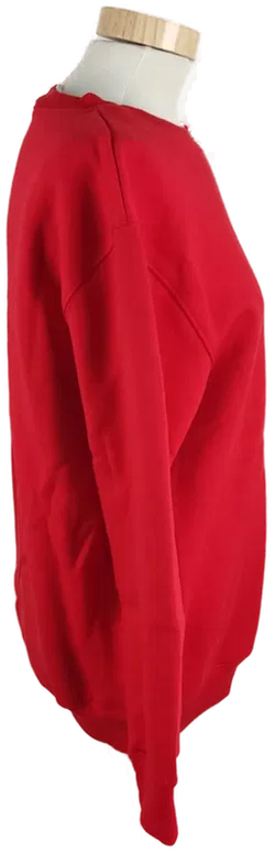 ADIDAS Damen Pullover Rot, Rundhals, Gr. S - Bild 3