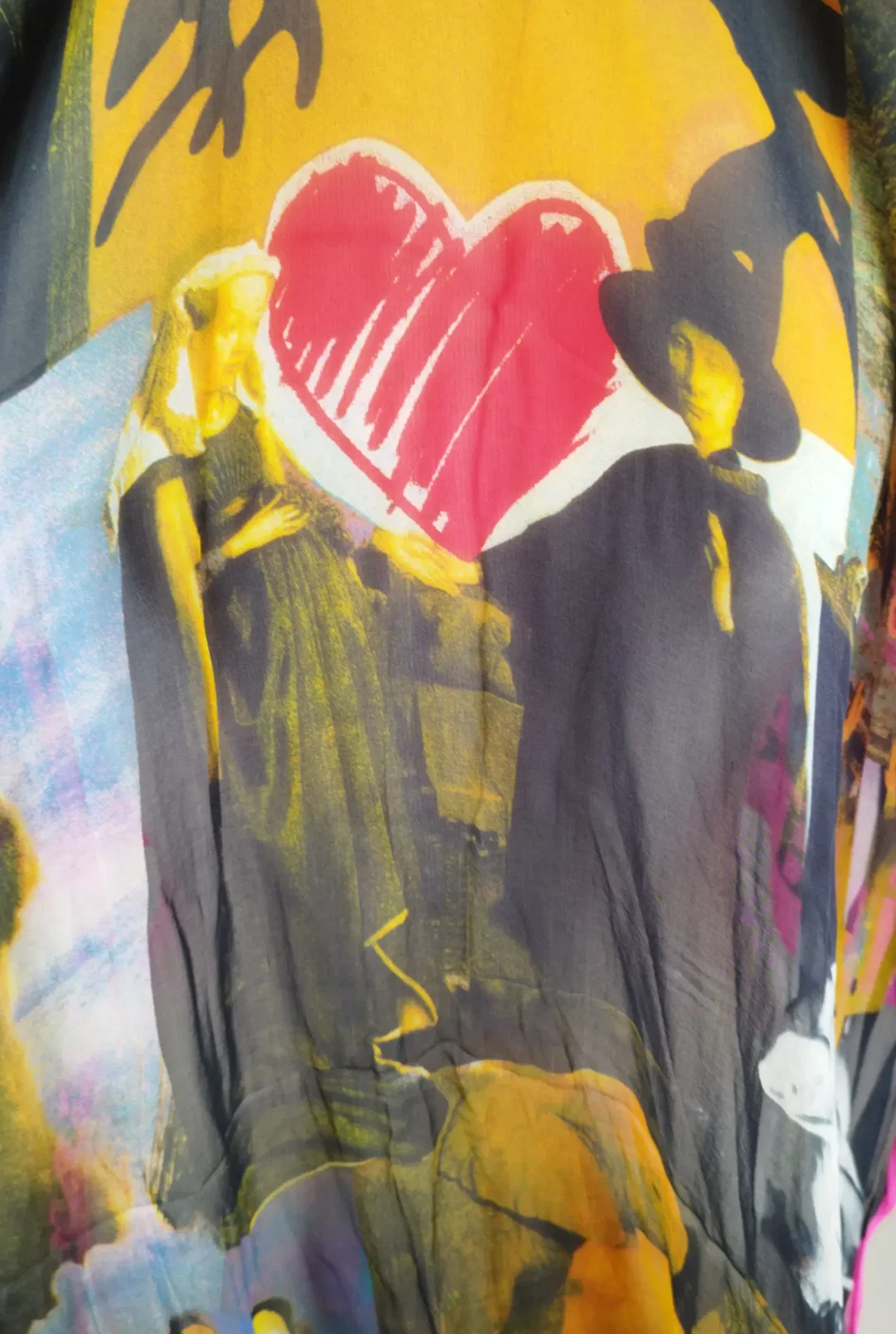 Moschino Larioseta Schal - bedruckt / Made in Italy - Bild 1