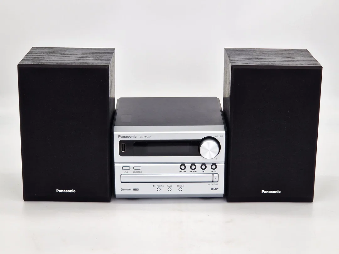 Panasonic SC-PM254 Micro HiFi System (DAB+, CD, Bluetooth, USB) - Schwarz/Silber - Bild 1
