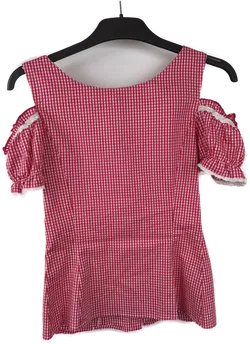 Trachtenbluse, kariert, Gr. XS - Bild 3