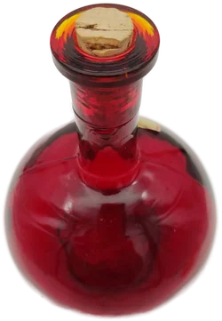 Rote Glaskaraffe von Joska  | Bayerische Schnapsflasche  - Bild 3