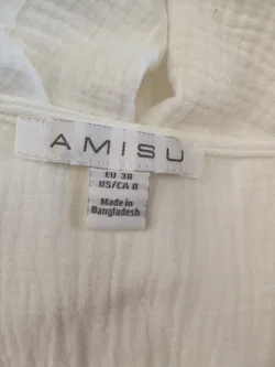 Minikleid AMISU Baumwolle Gr. 38 | Sommerleicht - Bild 4