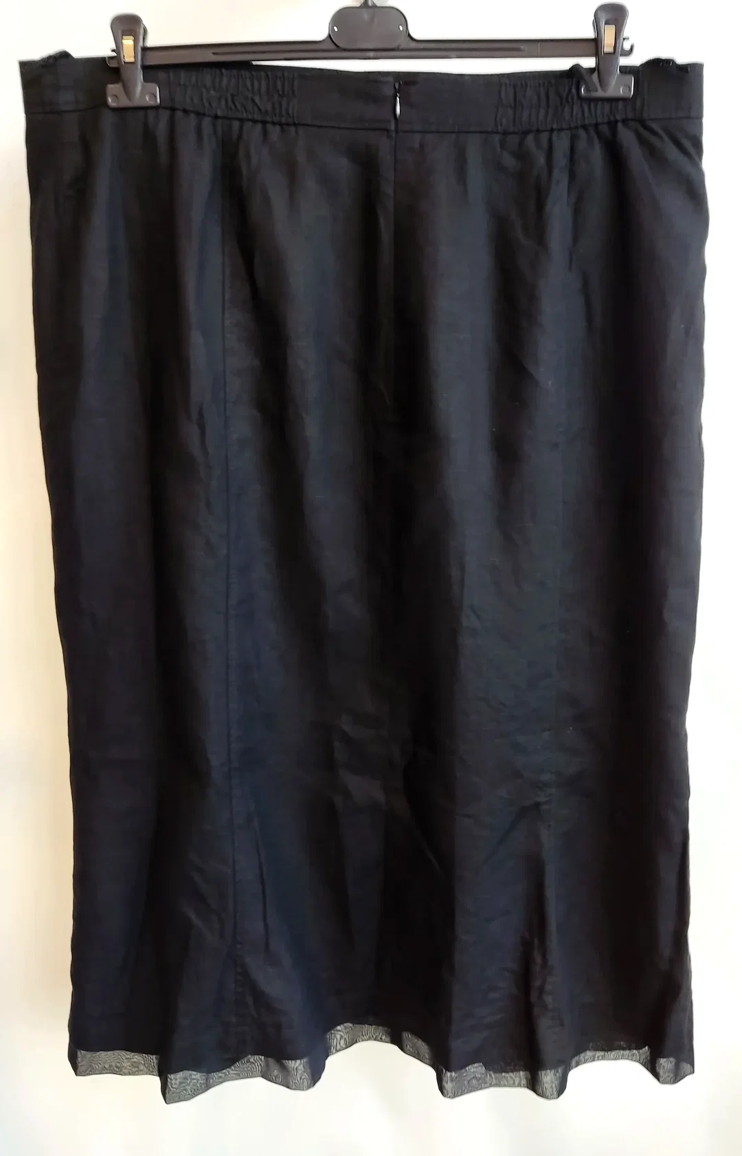 selection by Ulla Popken Leinenrock schwarz - Gr. 50 – Bild 2
