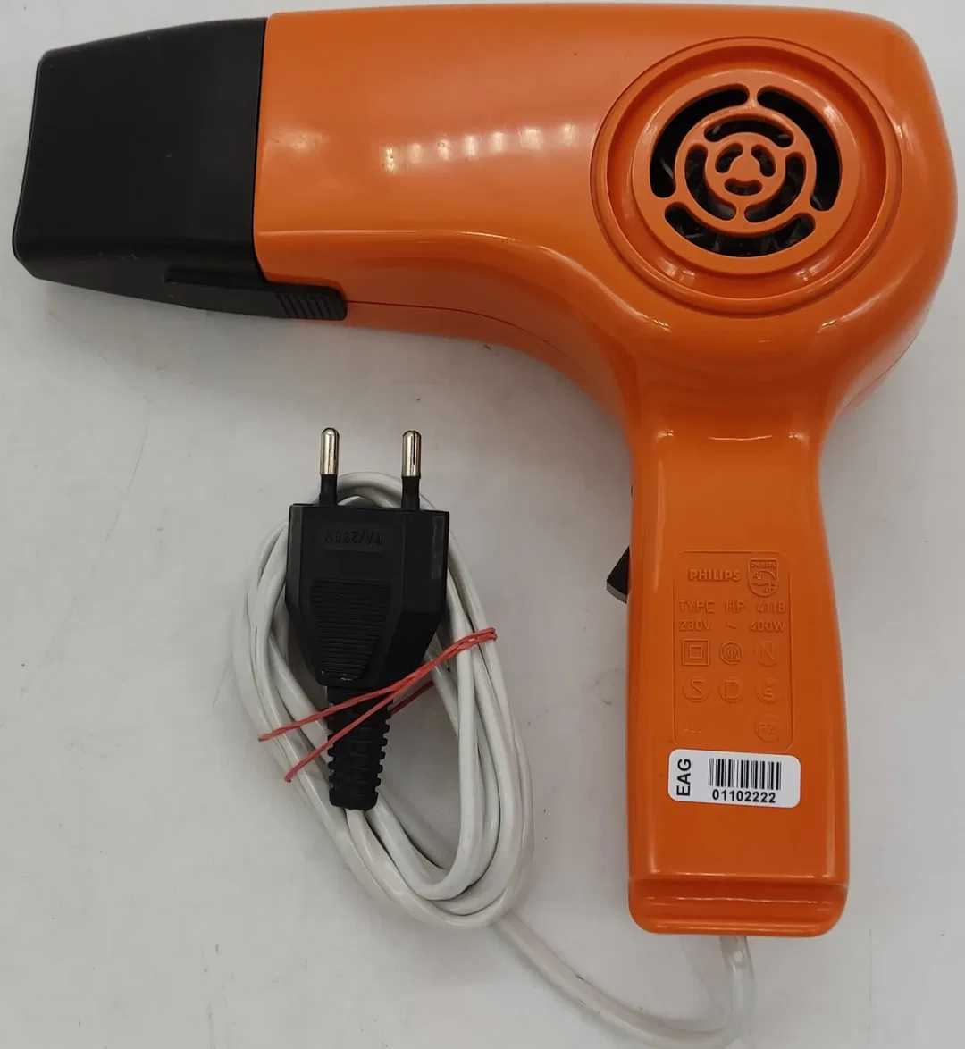Vintage Philips HP 4118 Retro Fön / Haartrockner orange – Bild 2