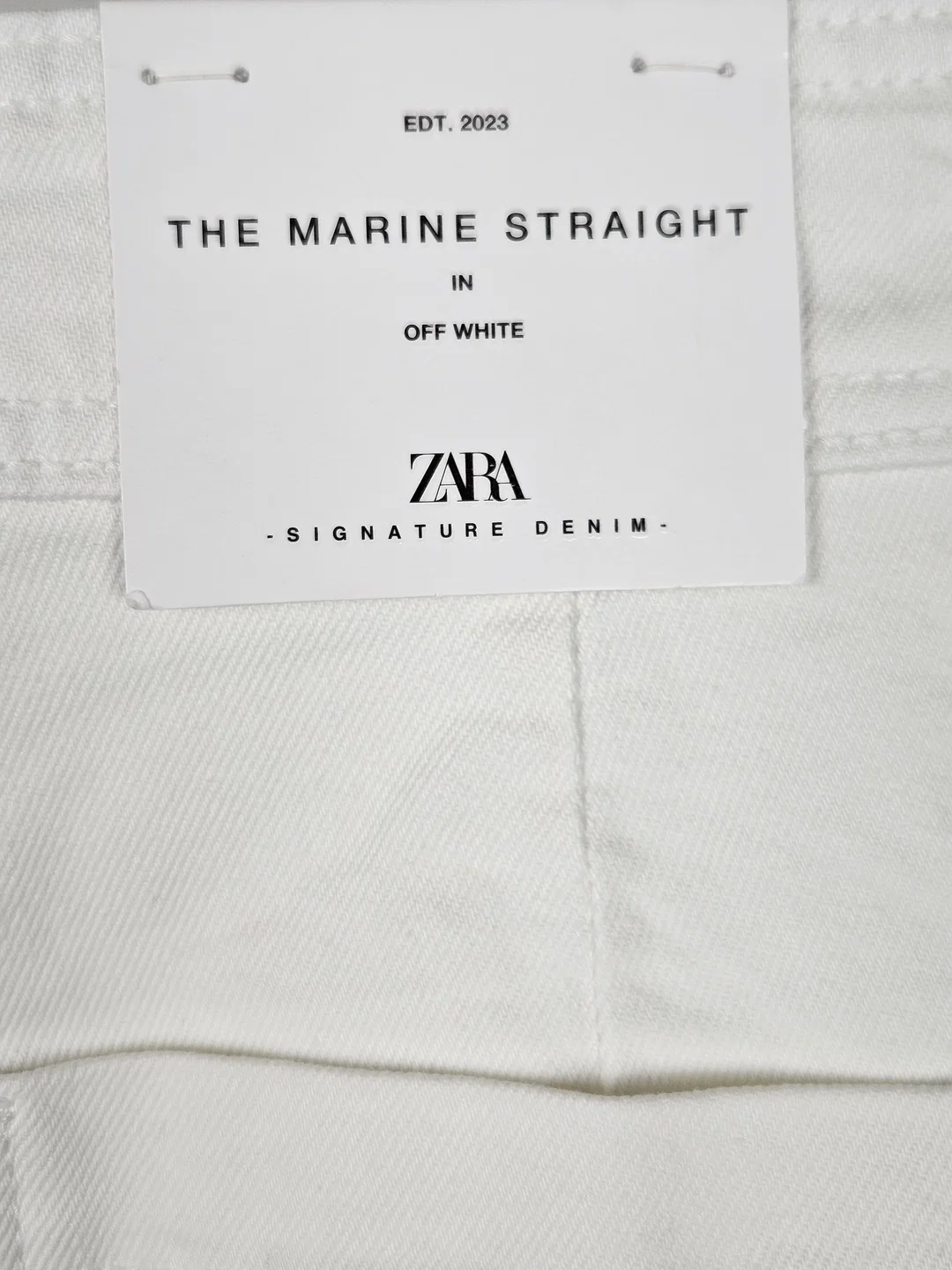 ZARA Damen Jeanshose, weiß - Gr. L / 40 – Bild 5