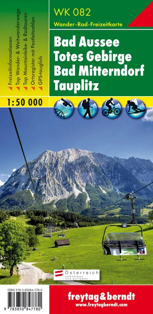WK 082 Bad Aussee - Totes Gebirge - Bad Mitterndorf - Tauplitz, Wanderkarte 1:50.000 - Bild 2