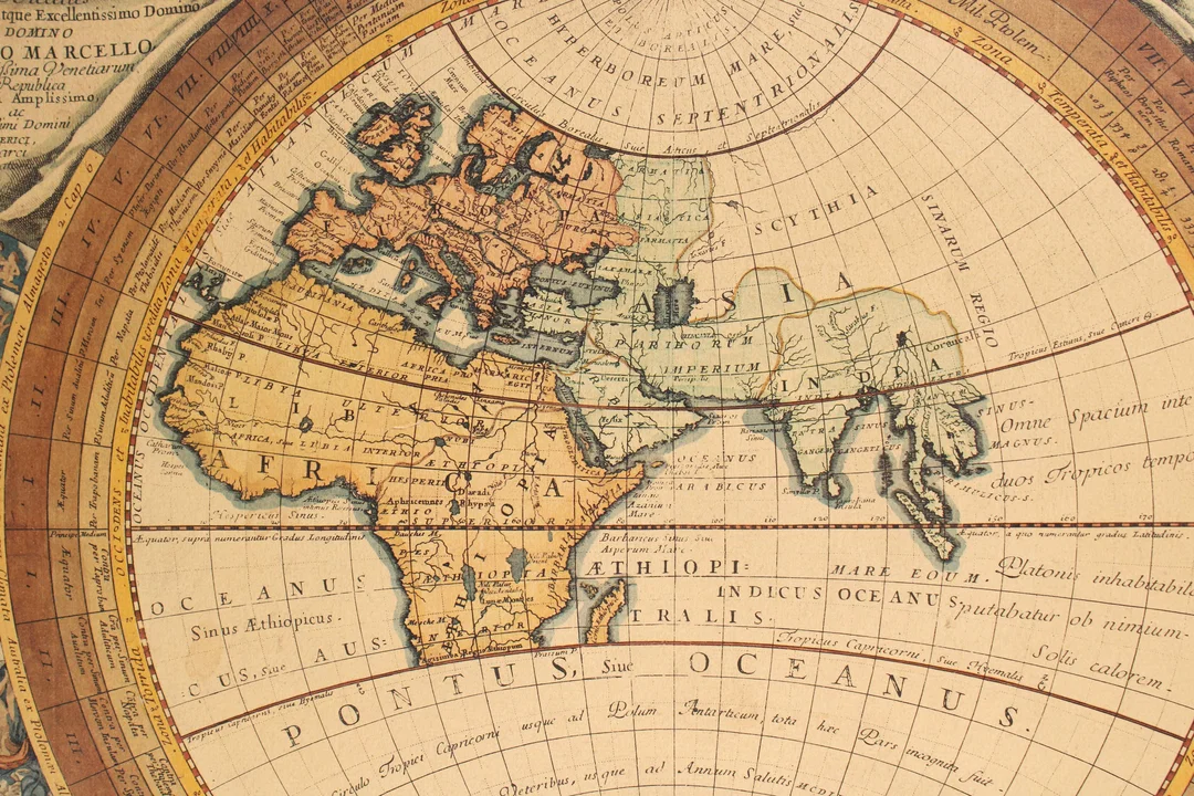 Bild „Typus Geographicus Orbis Veteribus Cogniti“ (geografische Karte der Welt, die den Alten bekannt war). – Bild 2