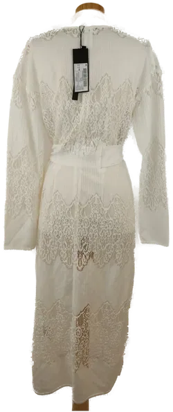 Lost Ink Damen-Morgenmantel / Strandmode weiss - XS/34 - Bild 2