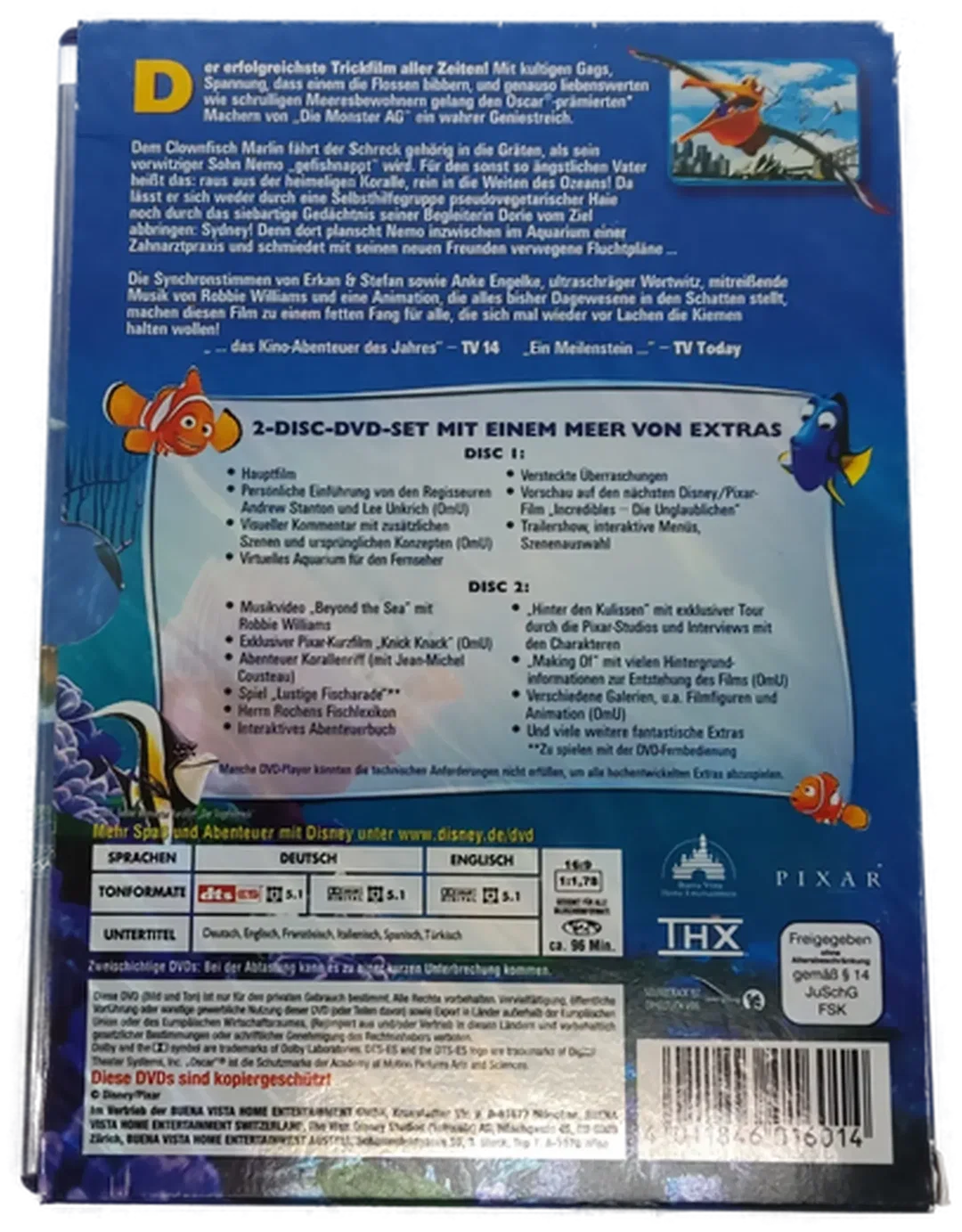 2 DVD's Disney/Pixar "Findet Nemo"  – Bild 3