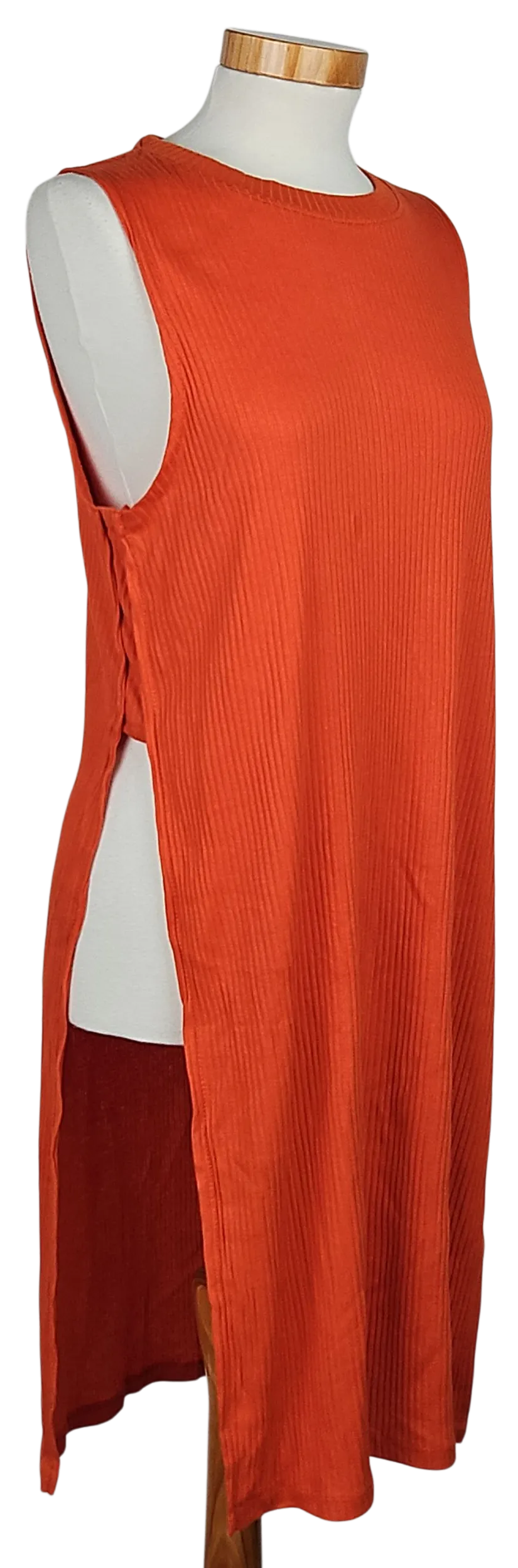 AMISU Damen Longshirt, orange - Gr. M  – Bild 3
