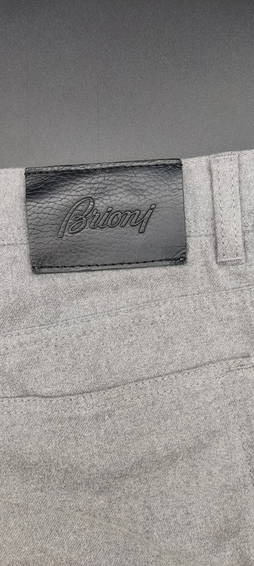 Brioni Herren Hose grau Gr. 36 – Bild 4