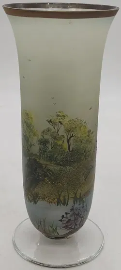 Emmi Handbemalte Glasvase Höhe ca 20cm - Bild 3