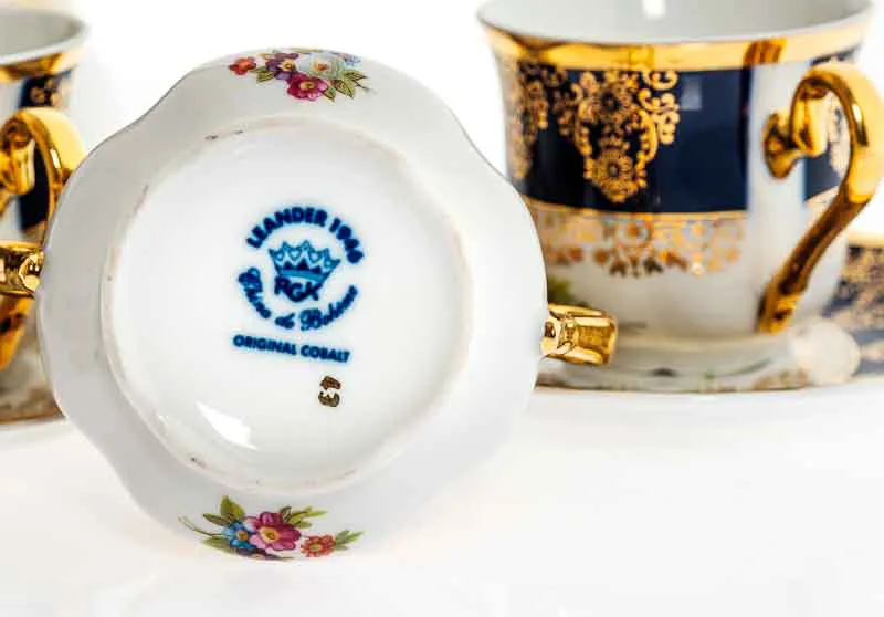 Leander 1946 China de Boheme Tee Kaffee mit Zuckerschüssel – Bild 3