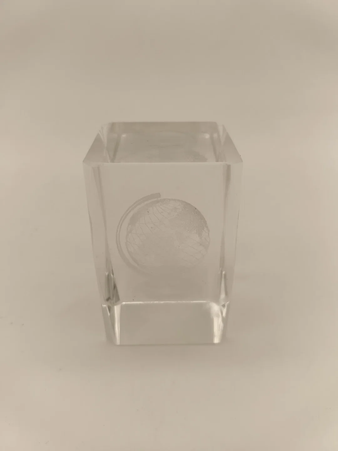 Briefbeschwerer, Deko, 3D Globus, Glas – Bild 2