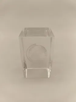 Briefbeschwerer, Deko, 3D Globus, Glas - Bild 2