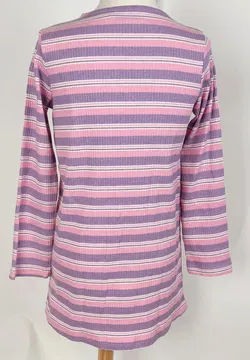 Kinder Longpullover Rosa/Lila gestreift  - Bild 2