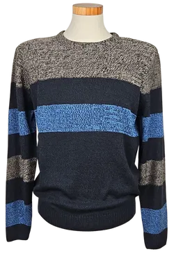 Vintage Herren Strickpullover, multicolor - Gr. M  - Bild 1